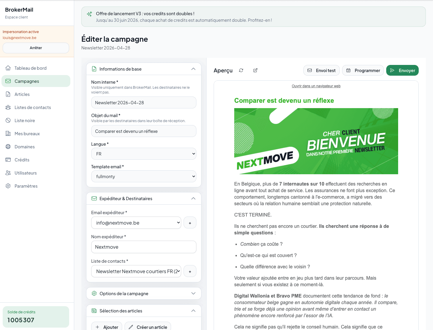 Capture d'écran Brokermail